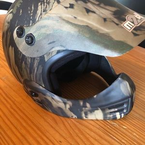 Camo Motorcycle Helmet Adult Medium